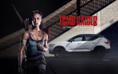 Кроссовер Volvo XC40 стал «автомобилем героя» в выходящем на экраны фильме «Tomb Raider: Лара Крофт»
