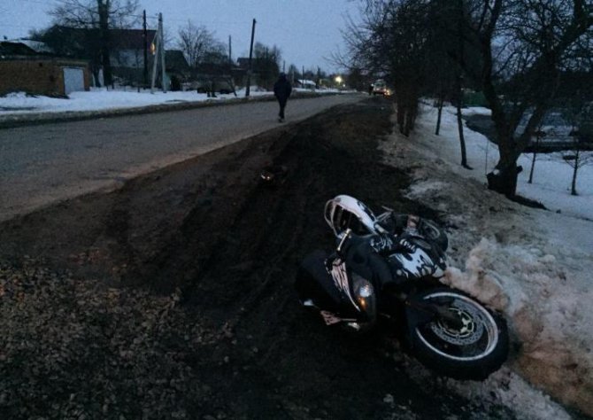В Щекинском районе пострадал мотоциклист