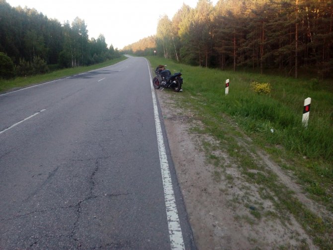 22-летний мотоциклист пострадал в ДТП в Тульской области