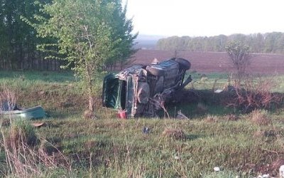 В Тульской области погиб молодой водитель опрокинувшейся иномарки