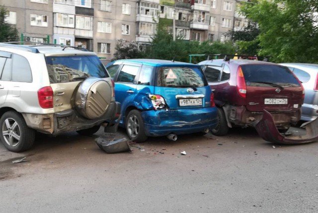 В Красноярске толпа устроила самосуд над пьяным инвалидом, разбившим более 10 машин 1