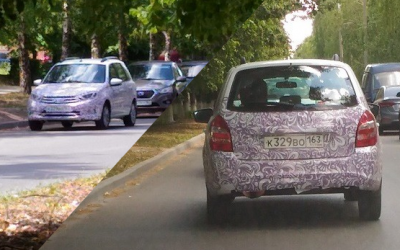 Новый универсал Lada Granta в камуфляже попал на фото
