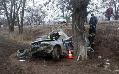 На Ставрополье женщина-водитель погибла, врезавшись в дерево