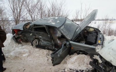 Женщина-водитель «Лады» погибла в ДТП в Кинель-Черкасском районе