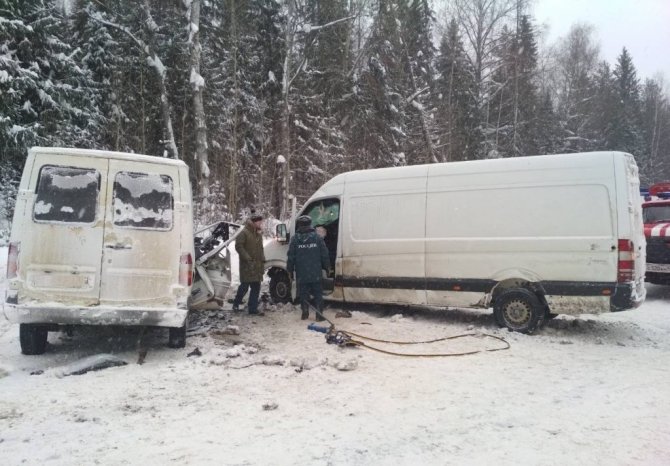 В ДТП с двумя фургонами в Кировской области погиб человек