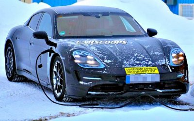 Porsche Taycan проходит испытания за Полярным кругом
