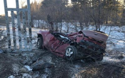 В Ростовской области иномарка врезалась в рекламный щит – погибли двое