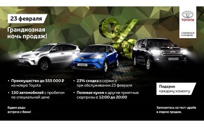 Ночь продаж одна – преимущества бесконечны. Toyota и Lexus в РОЛЬФ Волгоградский