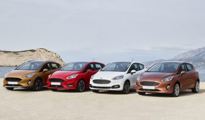 Ford Fiesta цвета