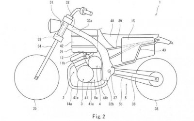 Запатентован гибридный мотоцикл Kawasaki
