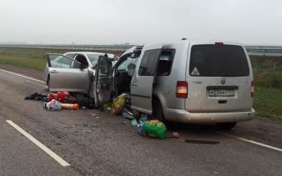 Один погиб, восемь пострадали в ДТП под Воронежем