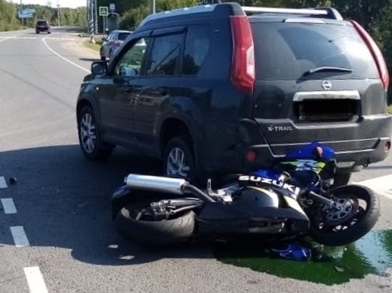 Мотоциклист попал в ДТП в Тверской области