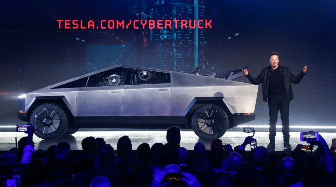 Пикап Tesla Cybertruck презентация