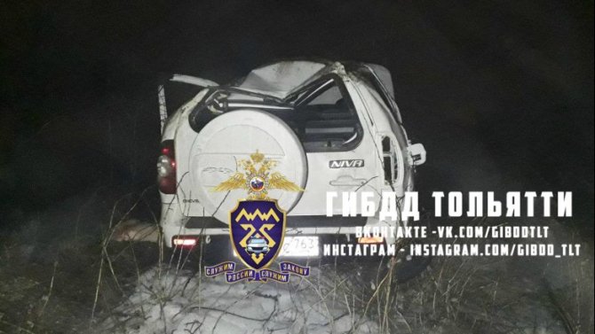 В Тольятти при опрокидывании машины погиб человек
