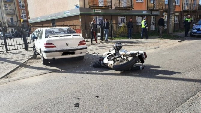 В Калининграде в ДТП пострадал мотоциклист