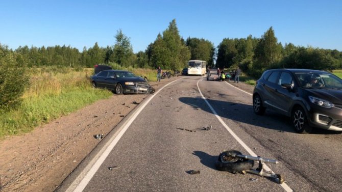 Мотоциклист погиб в ДТП во Всеволожском районе Ленобласти