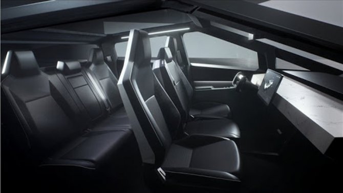 Tesla Cybertruck салон