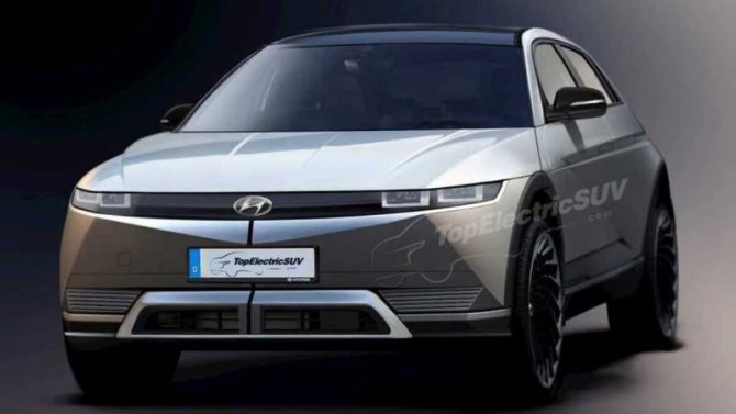В интернете появились рендеры нового электромобиля от Hyundai