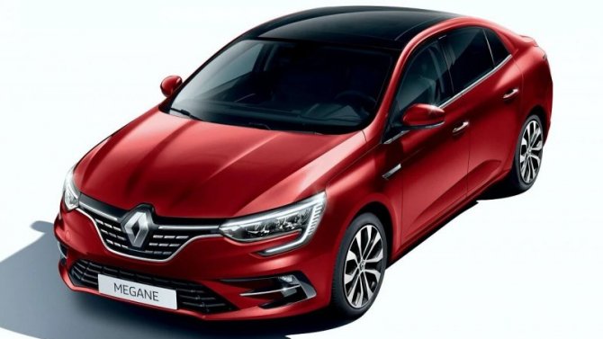 Обновлён седан Renault Megane