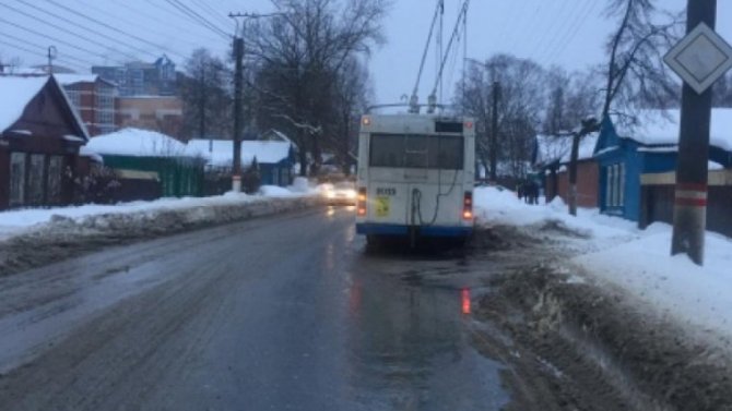 Тройное ДТП устроил в Саранске водитель троллейбуса