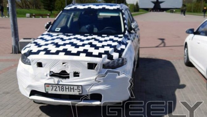 В Беларуси сфотографирован кроссовер Geely Atlas Pro