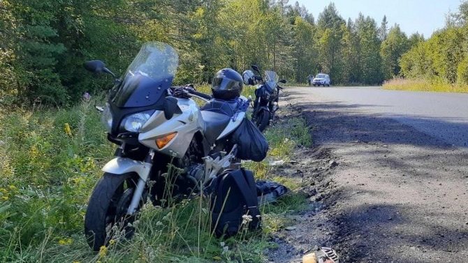 В ДТП в Карелии пострадал мотоциклист