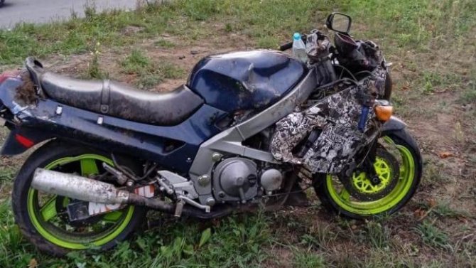 Мотоциклист без прав пострадал в ДТП в Рязани