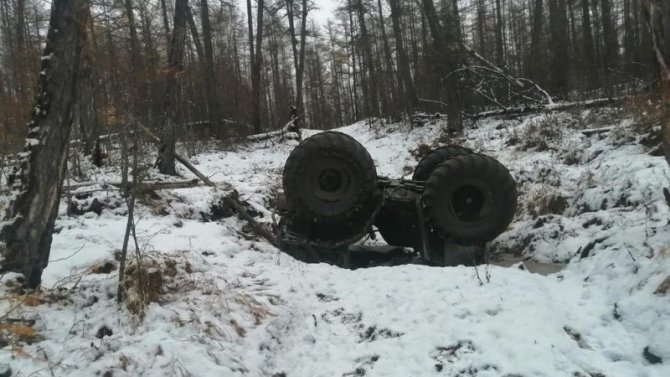 В Амгинском районе Якутии при опрокидывании квадроцикла погиб пассажир