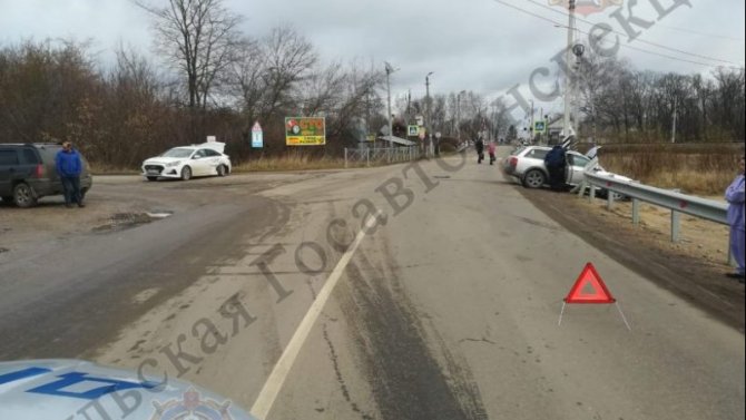 Мужчина пострадал в ДТП в Заокском районе Тульской области