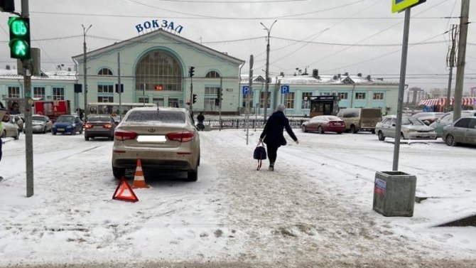 В Кирове иномарка сбила 70-летнюю женщину