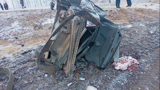 В Мордовии при опрокидывании автомобиля погиб человек