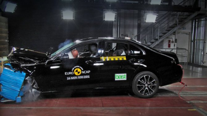 Mercedes-Benz EQS отлично прошёл краш-тест Euro NCAP