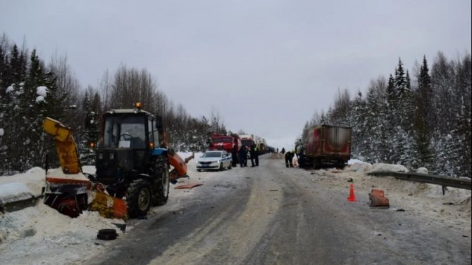 В ДТП в Коми погибли два водителя грузовиков