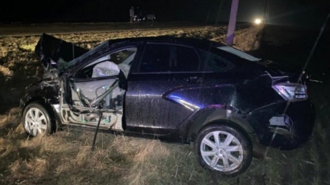 При опрокидывании автомобиля в Гиагинском районе погиб водитель