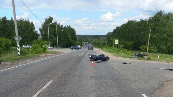 60-летний мотоциклист пострадал в ДТП в Мордовии