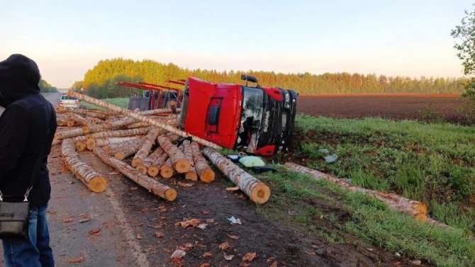 Водитель лесовоза погиб в ДТП в Великоустюгском районе