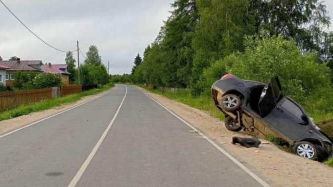 В Холмогорском районе по вине пьяного водителя в ДТП погиб пассажир