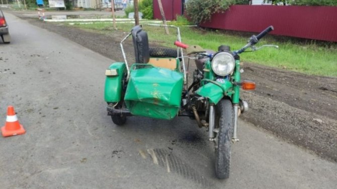 В ДТП в Омской области по вине пьяного мотоциклиста пострадал ребенок