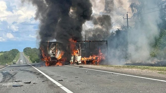 В Самарской области в ДТП сгорели две «Газели» - водители погибли