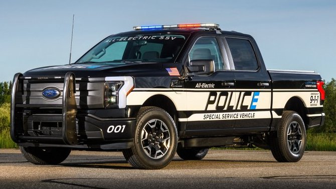 Электропикап Ford F-150 Lightning получил полицейскую модификацию