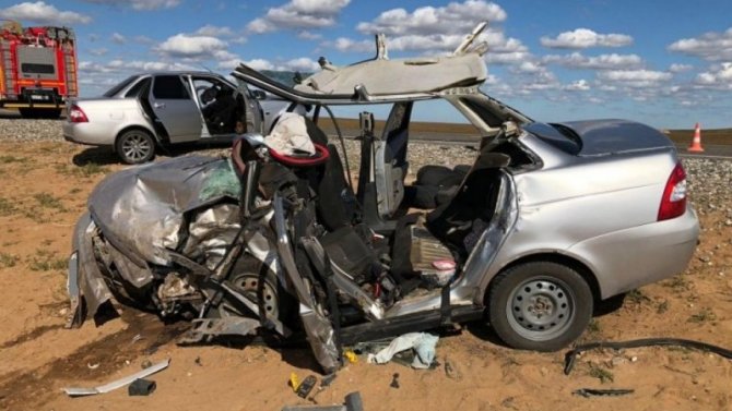 Оба водителя погибли в ДТП в Калмыкии