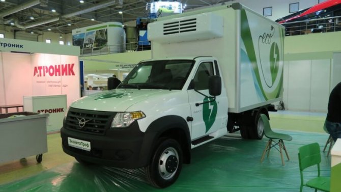 В Москве представлен новый электрогрузовик на базе УАЗ «Профи»