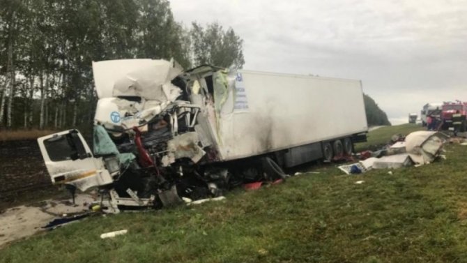 Два человека погибли в ДТП с грузовиками в Тамбовской области