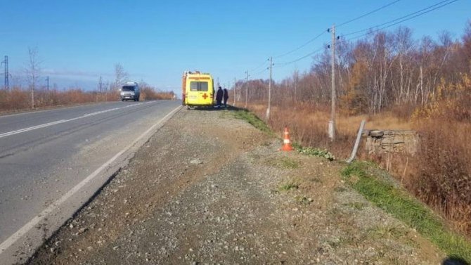 Женщина пострадала в ДТП в Долинском районе Сахалинской области