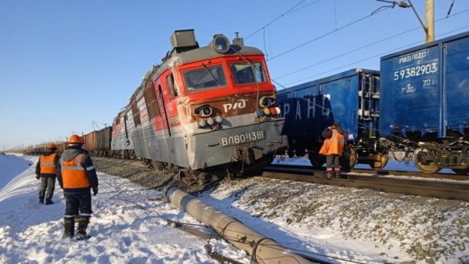 КамАЗ и поезд столкнулись в Новосибирской области, водитель погиб