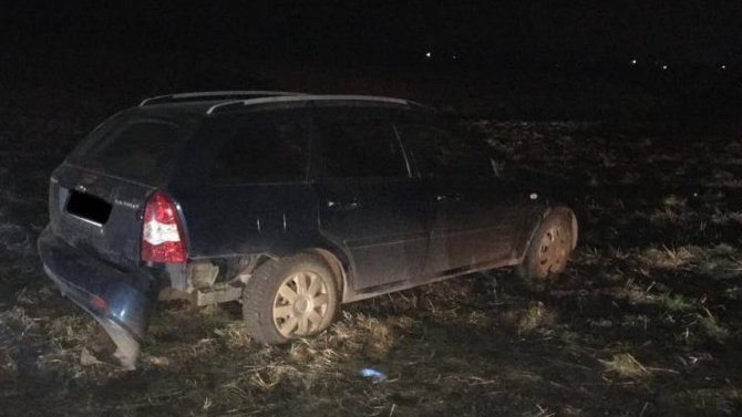 На трассе в Воронежской области иномарка съехала в кювет, водитель погиб