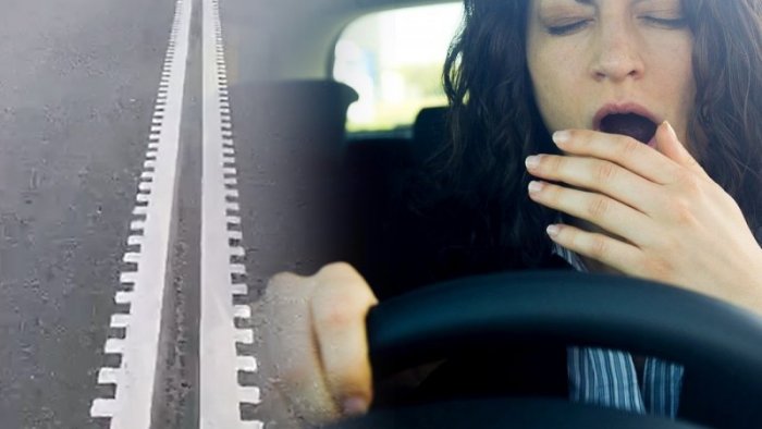 В Ленобласти проводят эксперимент с шумовой дорожной разметкой — чтобы будить уснувших водителей