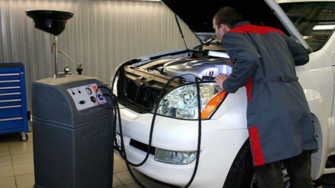 Замена масла в двигателе