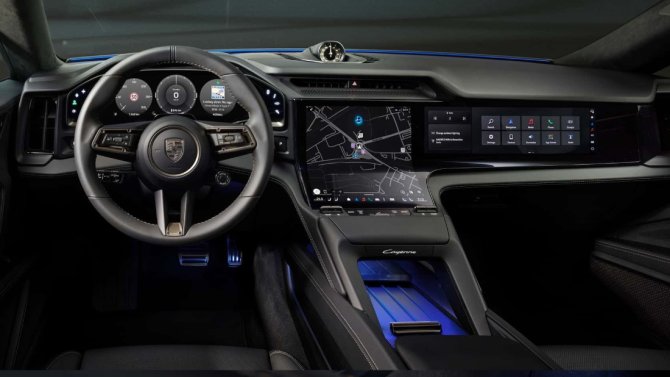 электрический Porsche Cayenne инттерьер